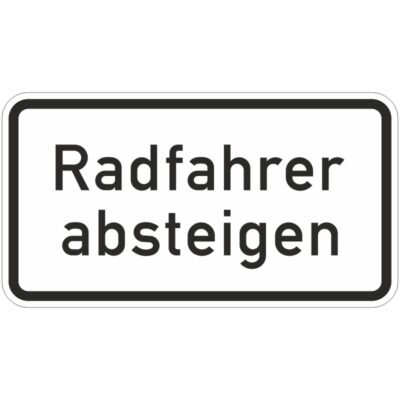 Verkehrszeichen 1012-32 Radfahrer absteigen | gemäß StVO