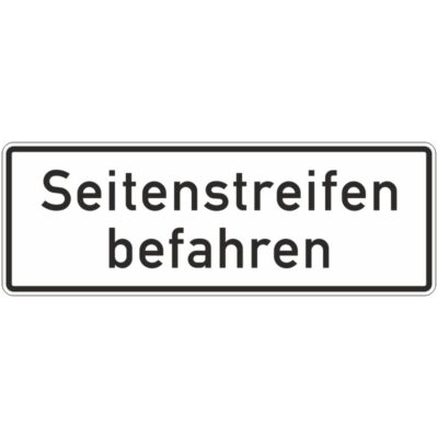 Verkehrszeichen 1013-50 Seitenstreifen befahren | gemäß StVO