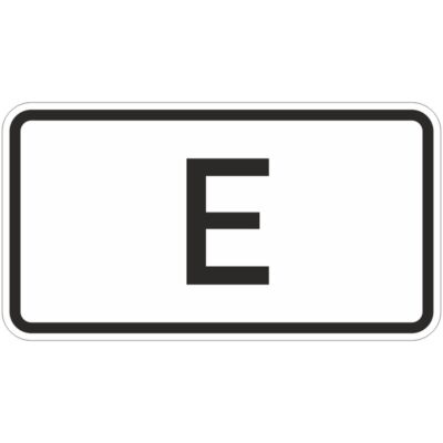 Verkehrszeichen 1014-53 Tunnelkategorie “E” | gemäß StVO