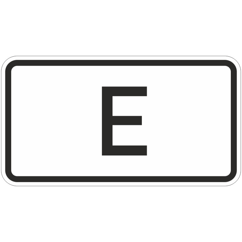Verkehrszeichen 1014-53 Tunnelkategorie “E” | gemäß StVO