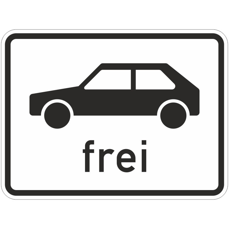 Verkehrszeichen 1024-10 Personenkraftwagen frei | gemäß StVO