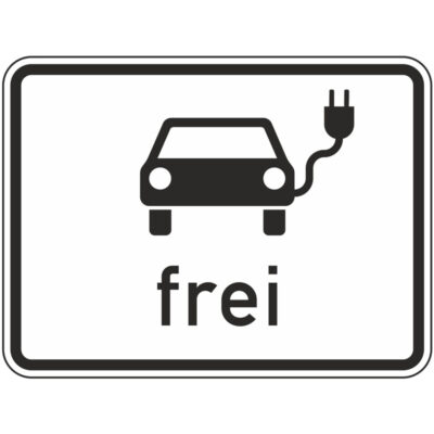 Verkehrszeichen 1024-20 Elektrisch betriebene Fahrzeuge frei | gemäß StVO