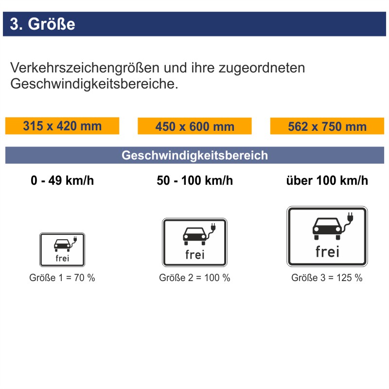 Verkehrszeichen 1024-20 Elektrisch betriebene Fahrzeuge frei | Größen