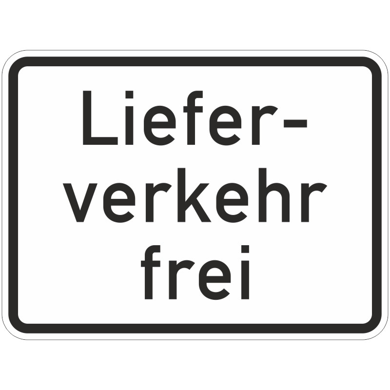 Verkehrszeichen 1026-35 Lieferverkehr frei | gemäß StVO