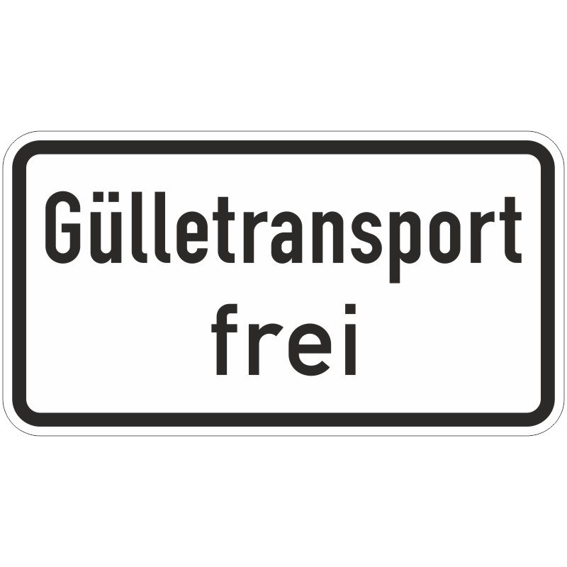 Verkehrszeichen 1026-62 Gülletransport frei | gemäß StVO