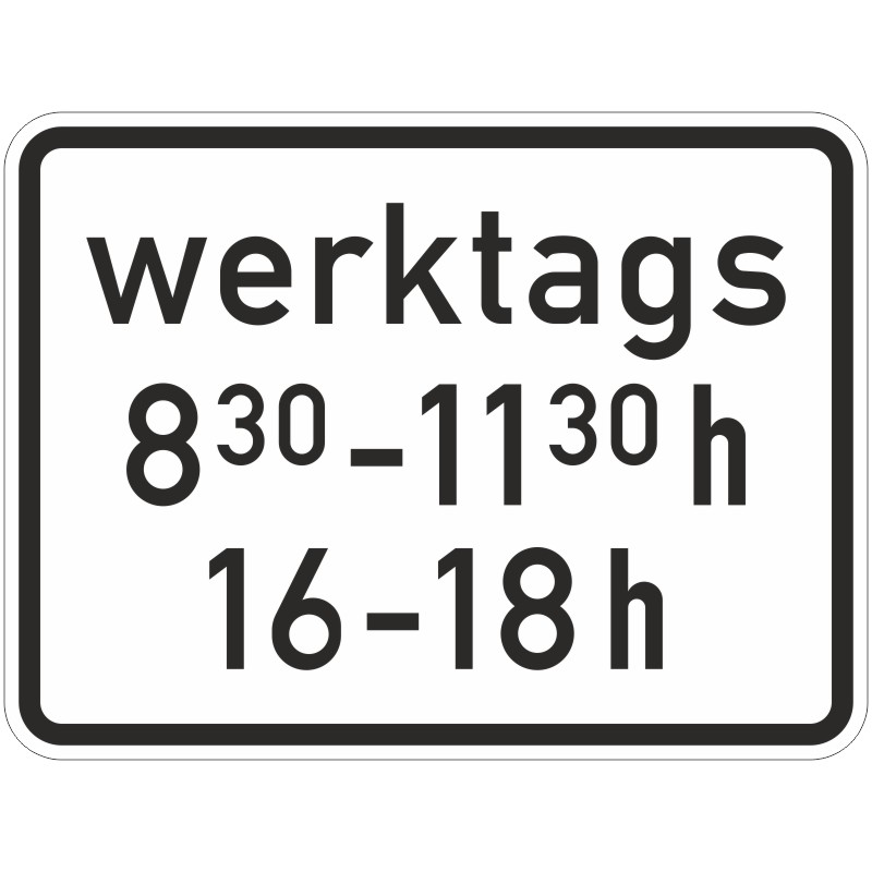 Verkehrszeichen 1042-32 Zeitliche Beschränkung | gemäß StVO