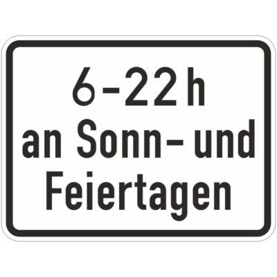 Verkehrszeichen 1042-35 Zeitliche Beschränkung | gemäß StVO