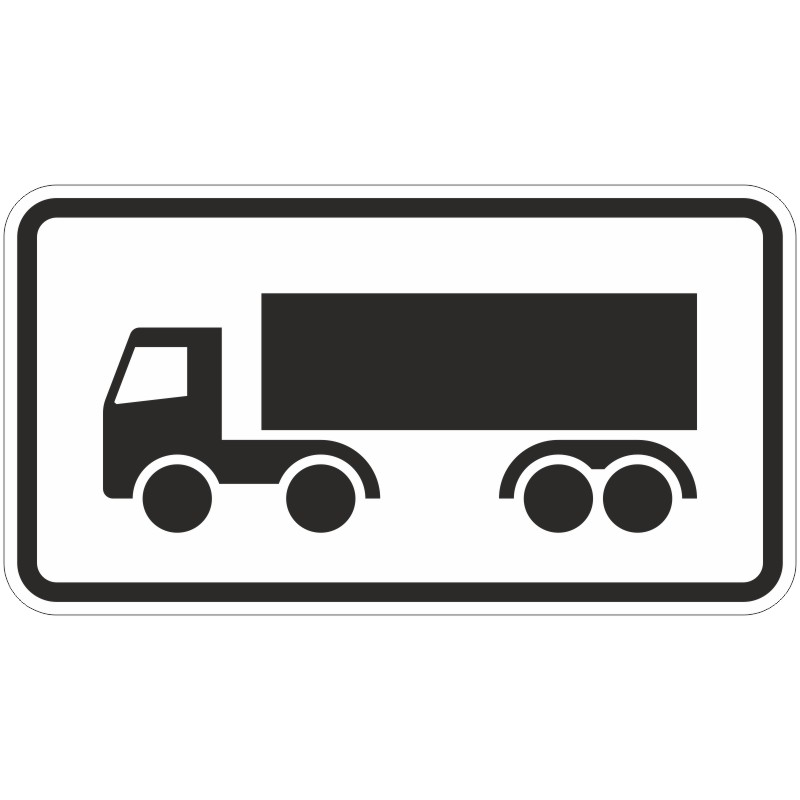 Verkehrszeichen 1048-14 Nur Sattelkraftfahrzeuge | gemäß StVO