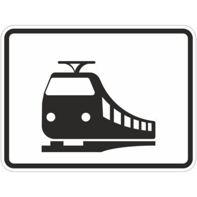 Verkehrszeichen 1048-18 Nur Schienenbahnen | gemäß StVO