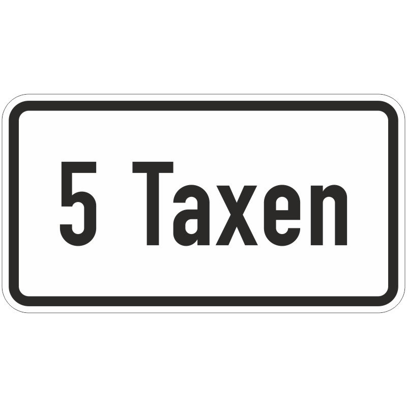 Verkehrszeichen 1050-31 … Taxen | gemäß StVO