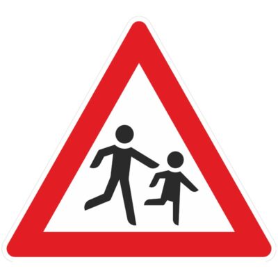 Verkehrszeichen 136-20 Kinder, Aufstellung links | gemäß StVO