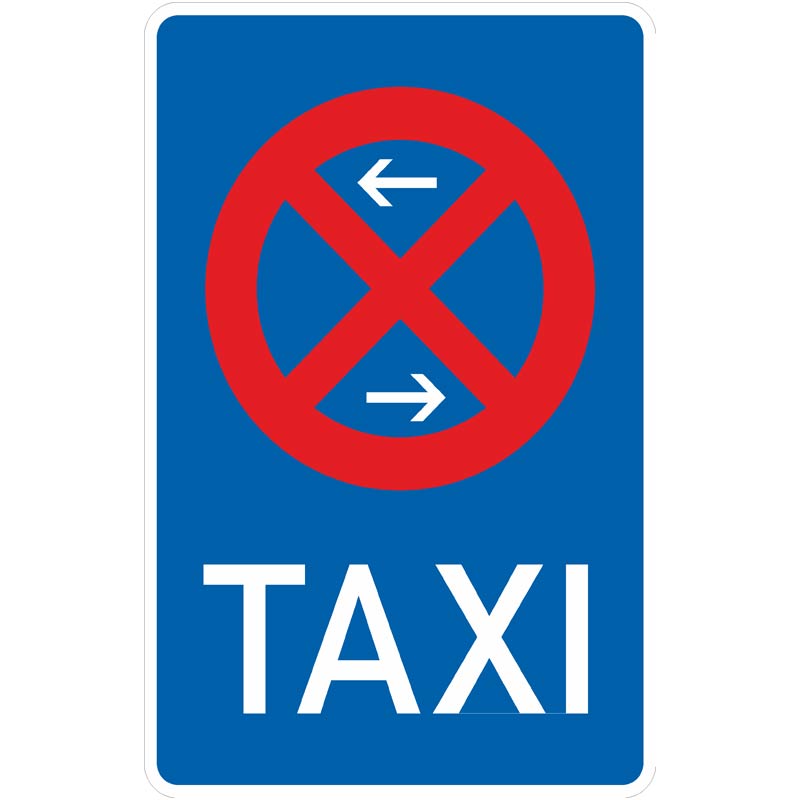 Verkehrszeichen 229-30 Taxenstand Mitte, Aufstellung rechts | gemäß StVO