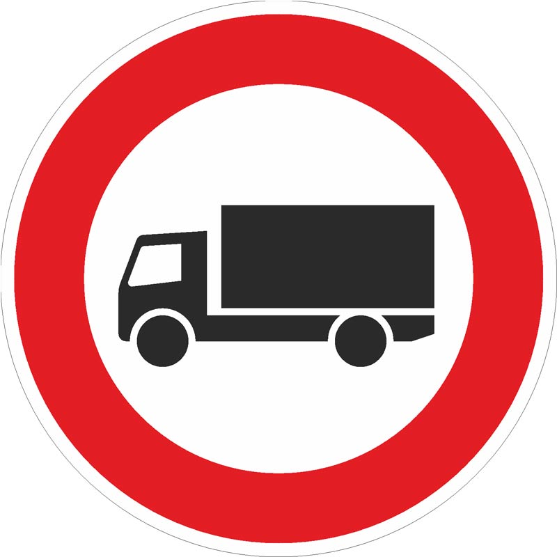 Verkehrszeichen 253 Verbot für Kraftfahrzeuge über 3,5 t | gemäß StVO