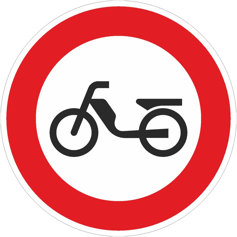 Verkehrszeichen 257-50 Verbot für Mofas | gemäß StVO