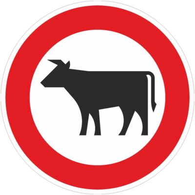 Verkehrszeichen 257-53 Verbot für Viehtrieb | gemäß StVO