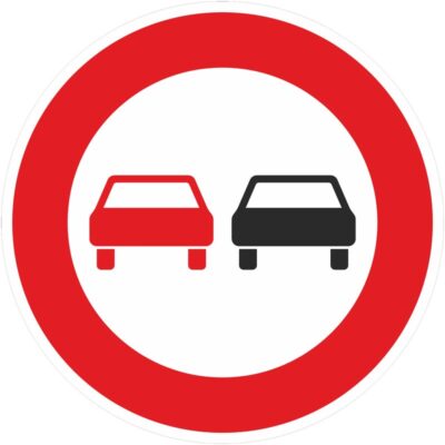 Verkehrszeichen 276 Überholverbot für Kfz aller Art | gemäß StVO
