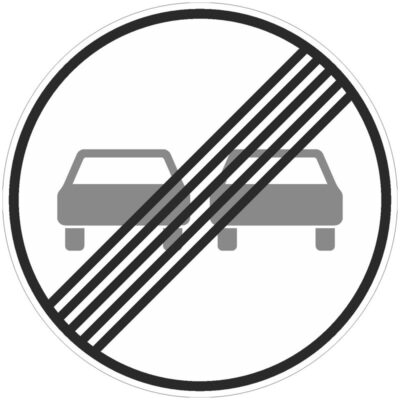 Verkehrszeichen 280 Ende des Überholverbotes für Kfz aller Art | gemäß StVO