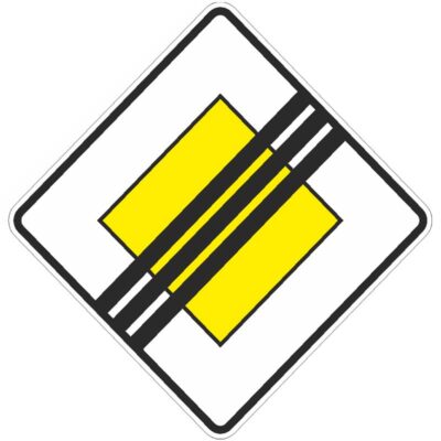 Verkehrszeichen 307 Ende der Vorfahrtstraße | gemäß StVO