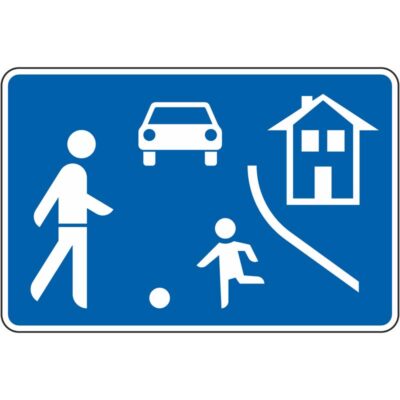 Verkehrszeichen 325.1 Beginn eines verkehrsberuhigten Bereichs (einseitig) | gemäß StVO