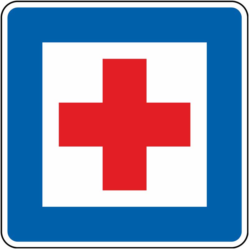 Verkehrszeichen 358 Erste Hilfe | gemäß StVO
