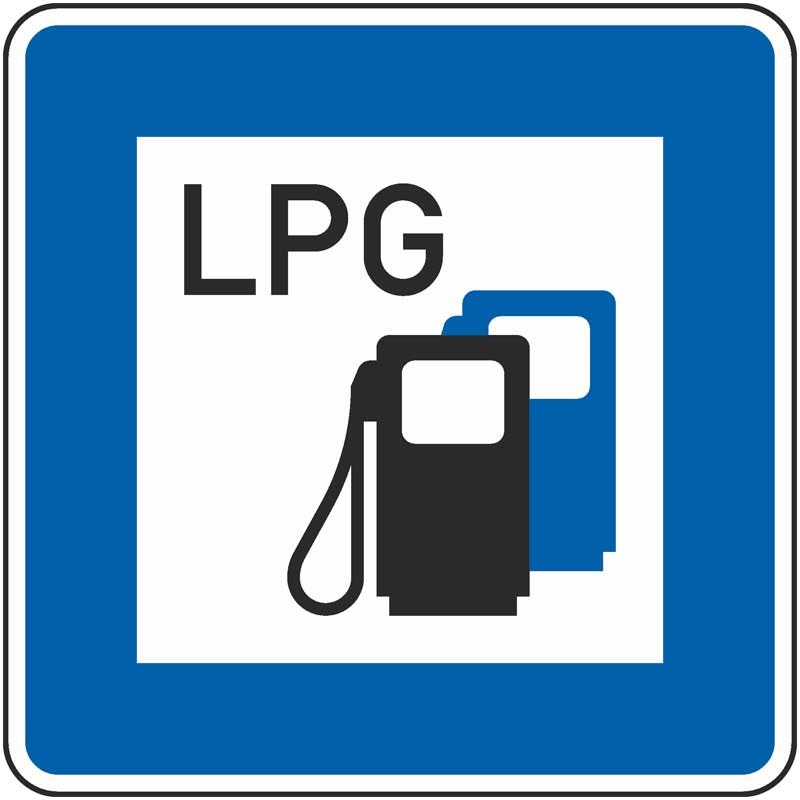 Verkehrszeichen 365-53 Tankstelle mit Autogas | gemäß StVO