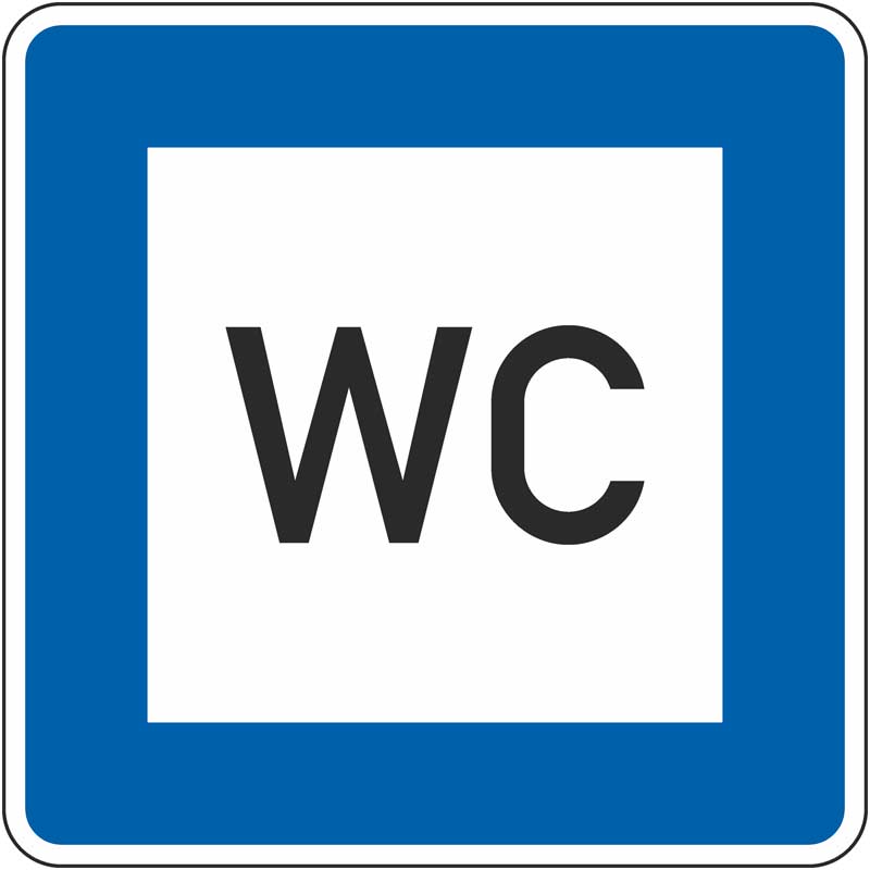 Verkehrszeichen 365-58 Toilette | gemäß StVO