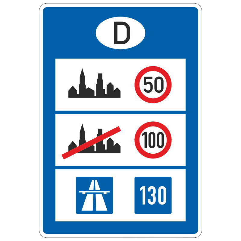 Verkehrszeichen 393 Informationstafel an Grenzübergangsstellen | gemäß StVO