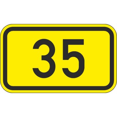 Verkehrszeichen 401 Bundesstraßen | 
gemäß StVO