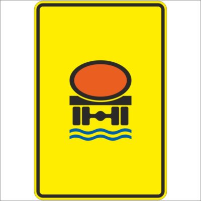 Verkehrszeichen 442-52 Vorwegweiser für Fahrzeuge mit wassergefährdender Ladung, ohne Pfeilsymbol | gemäß StVO