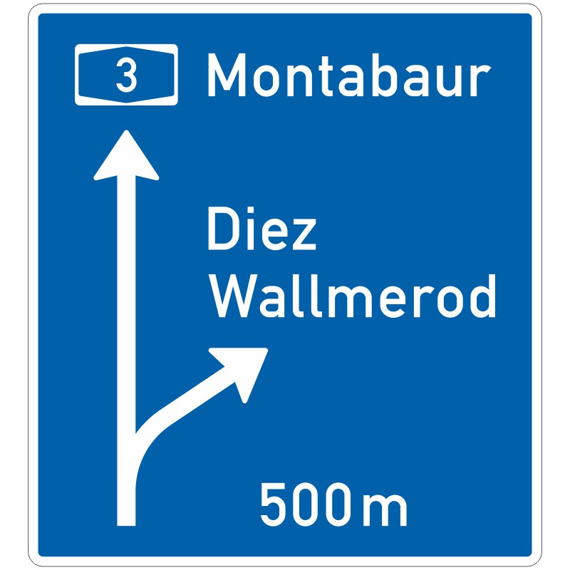 Verkehrszeichen 449 Vorwegweiser auf Autobahnen | gemäß StVO