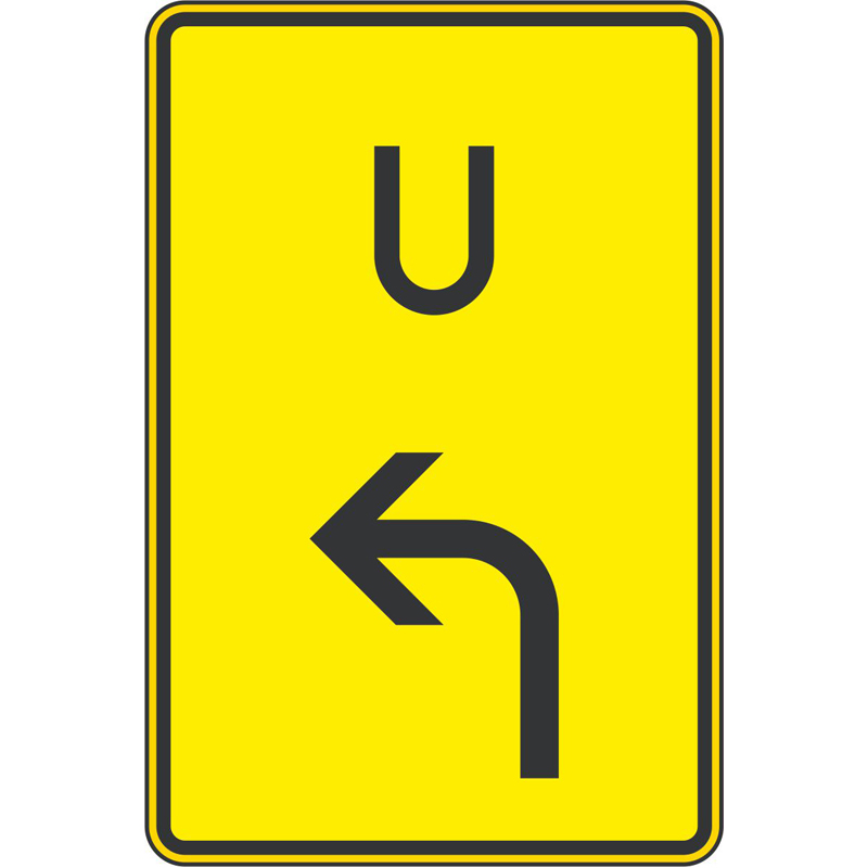 Verkehrszeichen 455.1-10 Ankündigung oder Fortsetzung der Umleitung, linksweisend | gemäß StVO