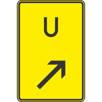 Verkehrszeichen 455.1-22 Ankündigung oder Fortsetzung der Umleitung, rechts einordnen | gemäß StVO