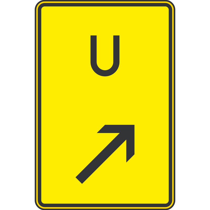 Verkehrszeichen 455.1-22 Ankündigung oder Fortsetzung der Umleitung, rechts einordnen | gemäß StVO