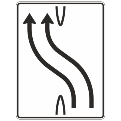Verkehrszeichen 501-11 Überleitungstafel ohne Gegenverkehr | gemäß StVO