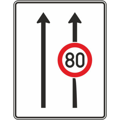 Verkehrszeichen 523-30 Fahrstreifentafel ohne Gegenverkehr | gemäß StVO