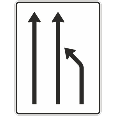 Verkehrszeichen 531-11 Einengungstafel ohne Gegenverkehr | gemäß StVO