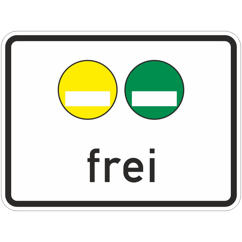 Verkehrszeichen 1031-51 Freistellung vom Verkehrsverbot – gelbe und grüne Plakette frei | gemäß StVO