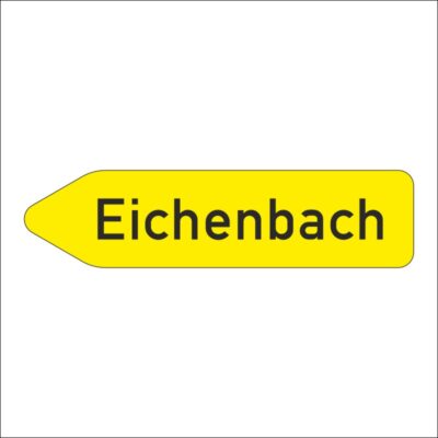 Verkehrszeichen 419-10 Pfeilwegweiser auf Straßen mit geringer Verkehrsbedeutung, linksweisend | gemäß StVO