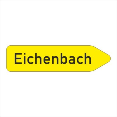 Verkehrszeichen 419-20 Pfeilwegweiser auf sonstigen Straßen mit geringer Verkehrsbedeutung, rechtsweisend | gemäß StVO