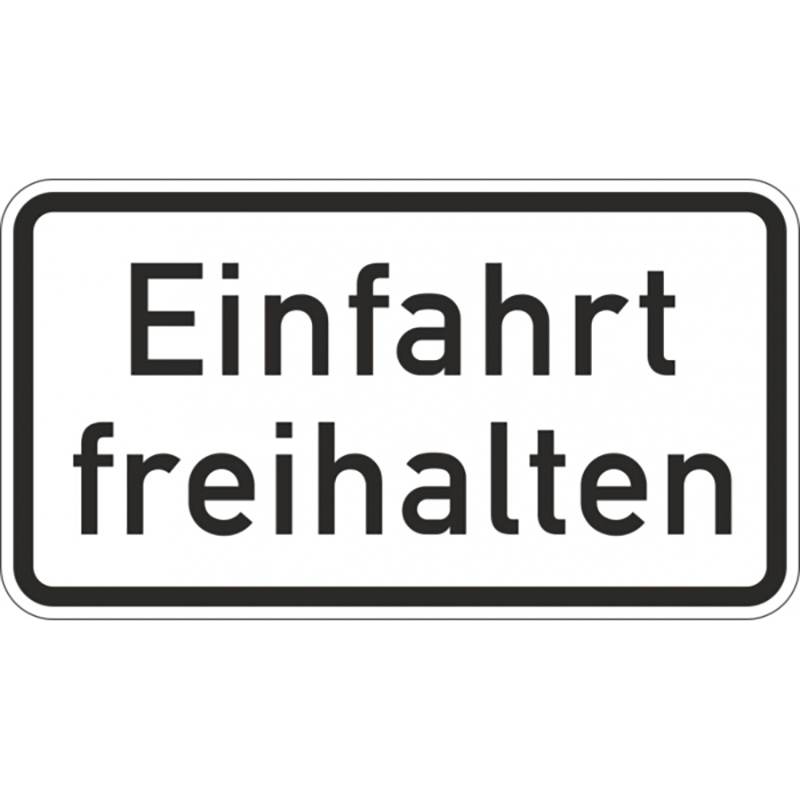 Warn- und Hinweisschild WH 52 Einfahrt freihalten