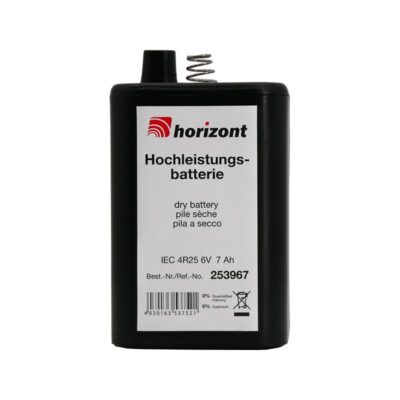 Blockbatterie 6V / 7Ah von Horizont | Ansicht von vorne
