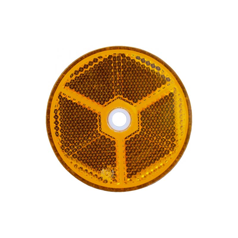 Reflektoren für Leitpfosten in Gelb, Weiß oder Rot, Ø 60 mm oder