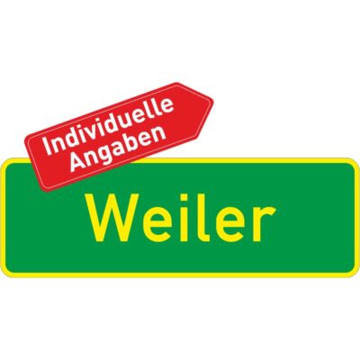 Verkehrszeichen 385 Ortshinweistafel | gemäß StVO