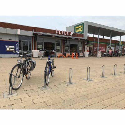 Fahrradständer Einzelparker zum Einbetonieren | montiert