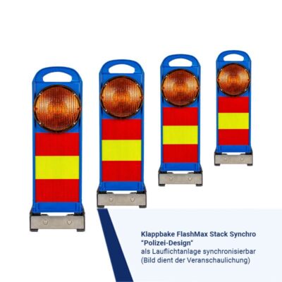 Klappbake FlashMax Stack Synchro Polizei Design