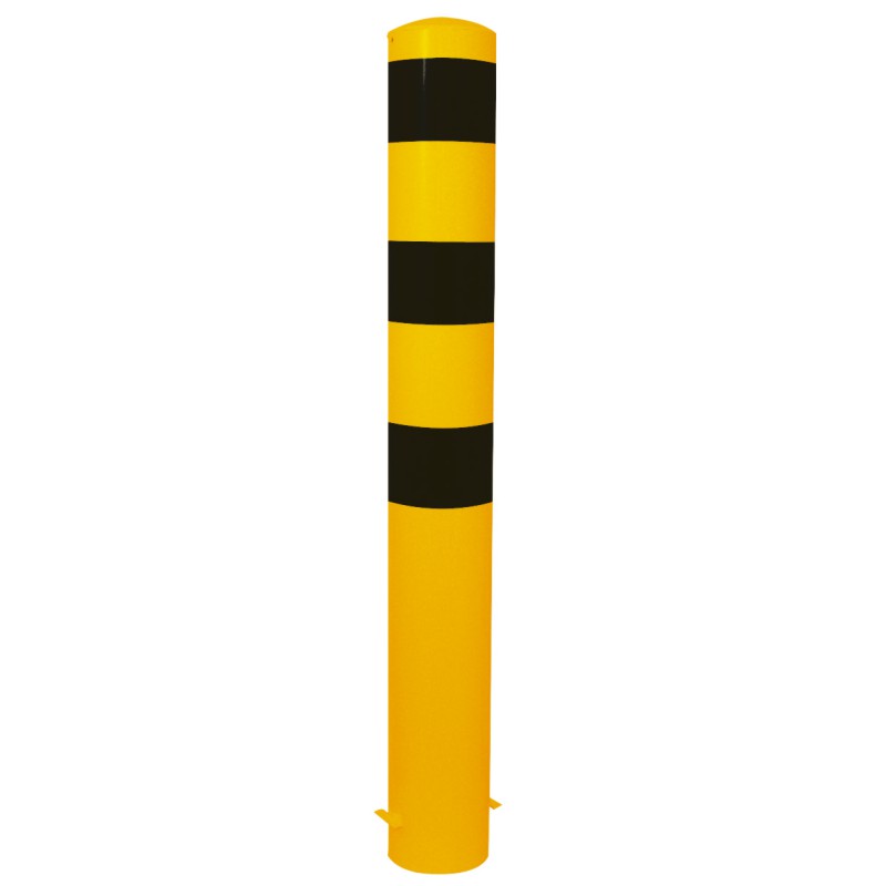 Rammschutzpoller Ø 152, 193 mm, ortsfest zum Einbetonieren, gelb-schwarz