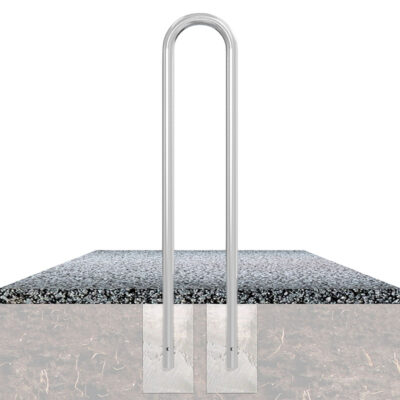 Rundbügel aus verzinktem Stahl Ø 48 mm zum Einbetonieren, 1400 x 300 mm
