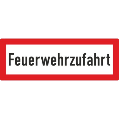 Hinweisschild Feuerwehrzufahrt