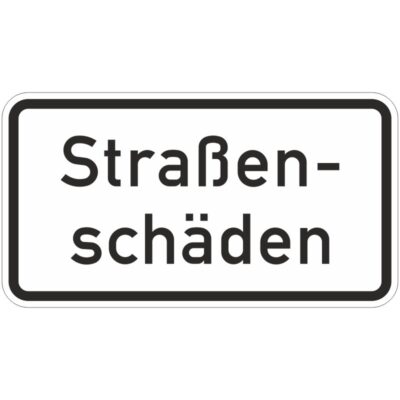 Verkehrszeichen 1007-34 Straßenschäden | gemäß StVO