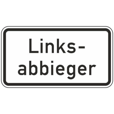 Verkehrszeichen 1007-54 Linksabbieger | gemäß StVO